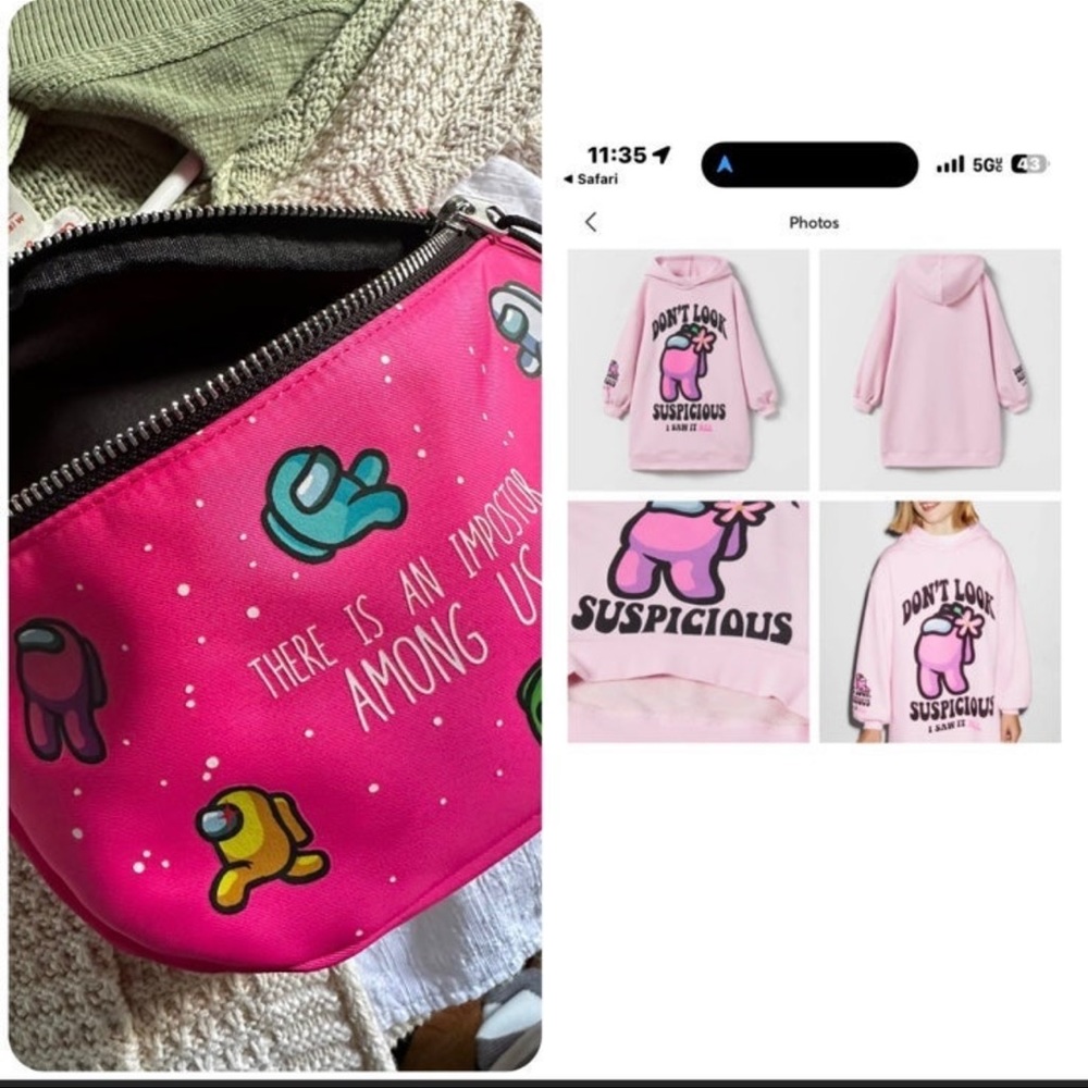 SOLD!! Zara kids Among Us bundle